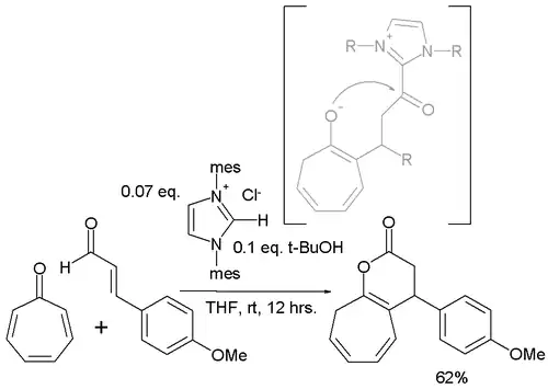 Tropone annulation reaction
