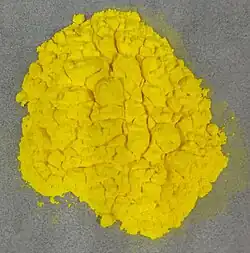Yellow tungstic acid sample