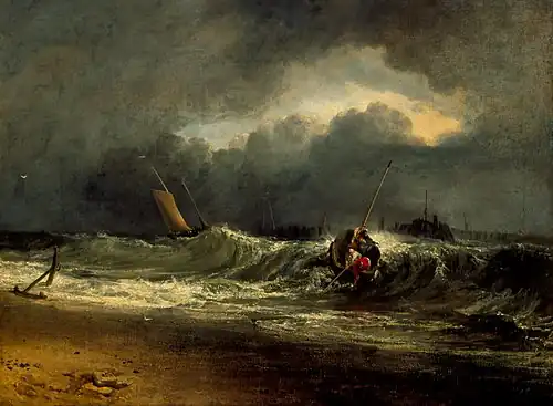 Fishermen Upon a Lee-Shore in Squally Weather by J.M.W. Turner, 1802