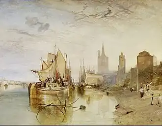J. M. W. Turner, Cologne, the Arrival of a Packet Boat in the Evening, 1826
