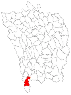 Location in Vaslui County