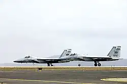 Image 14United States F-15 fighter jets at Keflavík Air Base. (from History of Iceland)