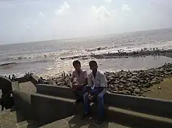 Two friends together at Bandra Bandstand in 2014