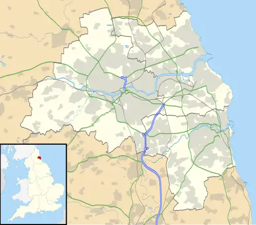 Segedunum is located in Tyne and Wear