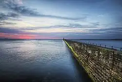 Tynemouth Pier looking out to the North Sea
