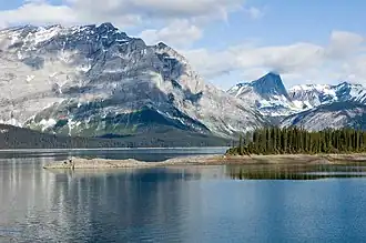 Upper Kananskis Lake and Mount Lyautey
