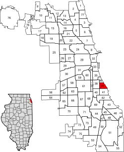 Location within the city of Chicago
