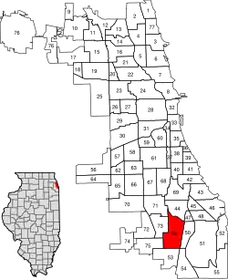 Location within the city of Chicago