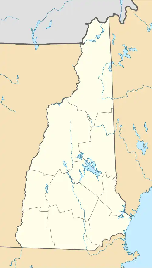 Map showing the location of Conway Common Lands State Forest