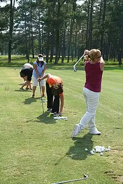 Ladies golf clinic on the base course sponsored by Paradise Point Golf Course and Marine Corps Community Services