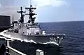 USS Arthur W. Radford in the Mediterranean Sea, 1983