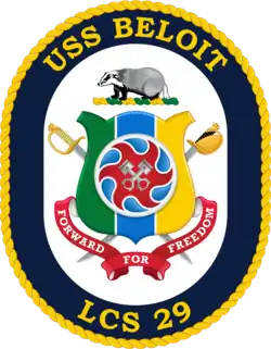 USS Beloit Coat of Arms