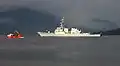 Mitscher on the Firth of Clyde for the October 2006 Neptune Warrior exercise.