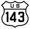 U.S. Route 143 marker