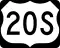 U.S. Route 20S marker