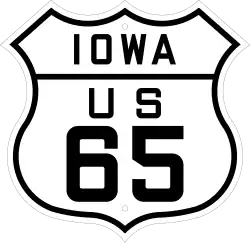 US 65 route marker