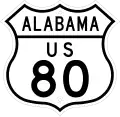 US 80 route marker