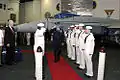Chairman of the Joint Chiefs of Staff General Richard B. Myers during a visit to USS Theodore Roosevelt.