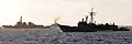 ROKS Sejong the Great alongside USS McClusky and HMCS Algonquin during RIMPAC 2010.