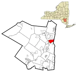 Location in Ulster County, New York