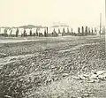 Union troops of the 2nd Brigade under the command of General Thomas Williams encamped in the city limits of Baton Rouge.