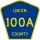 County Road 100A marker