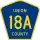 County Road 18A marker