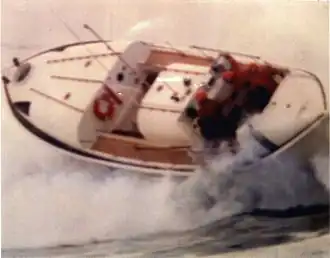 US Coast Guard Motor Life Boat CG-36535 off Nehalem River MLB Station, c. 1975