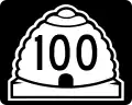 State Route 100 marker