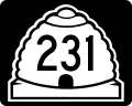 State Route 231 marker