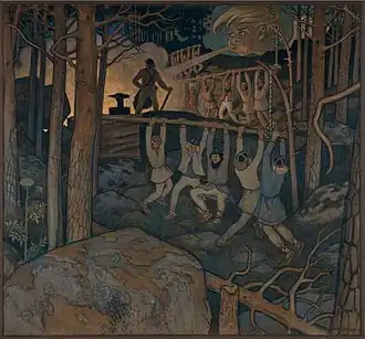 The Forging of the Sampo, Väinö Blomstedt [fi], 1897