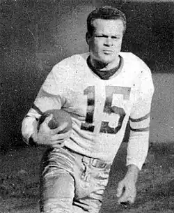 Van Buren depicted on a 1948 Bowman trading card