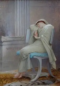 Sleeping vestal virgin, 1902