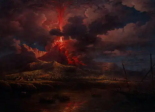 Vesuvius Erupting at Night, 1768