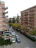 A section of Viale della Regione in the Palmintelli quarter today.