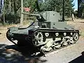 Finnish Vickers 6-ton tank (T-26E). This was upgunned during World War II with a captured Soviet 45&nbsp;mm gun in a T-26 turret.
