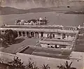 Palace View of courtyards towards Lake Pichola.
