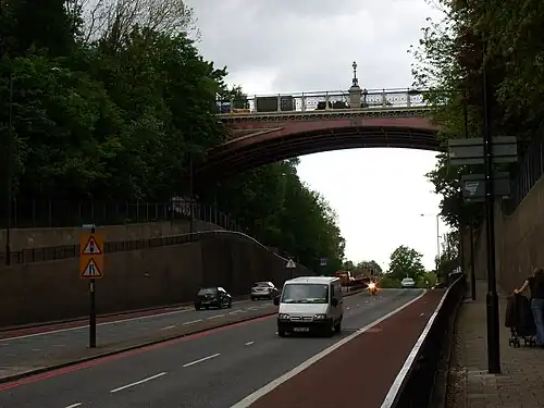 Image 16Hornsey Lane Bridge, Archway, more commonly known as "Suicide Bridge".
