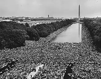 Image 1091963 March on Washington for Jobs and Freedom on the National Mall facing east from the Lincoln Memorial (from National Mall)
