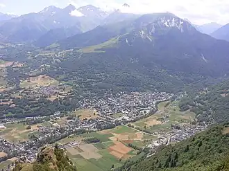 The village of Saint-Lary-Soulan in the Aure valley.