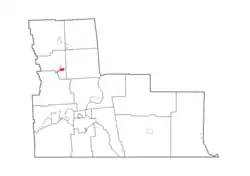 Location in Broome County