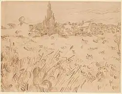 F1548 Wheatfield, Saint-Rémy de Provence, Morgan Library & Museum
