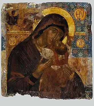 Similar Eleousa Virgin by Angelos Akotantos