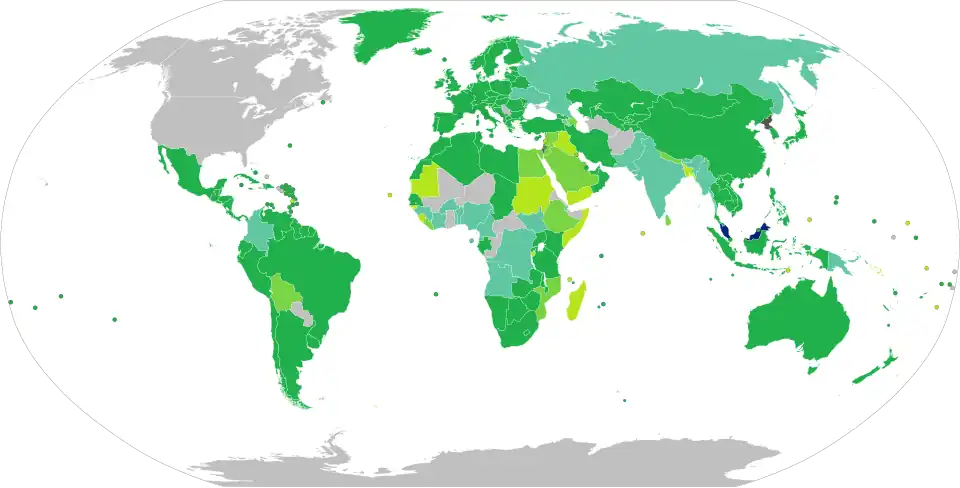 Visa requirements for Malaysian citizens.