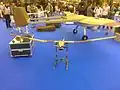 Vrabac mini UAV next to Pegaz UAV at Partner 2013 International Defence Exhibition
