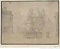 Drawing of the central statue by Paul Grégoire&nbsp;[fr] (1789)
