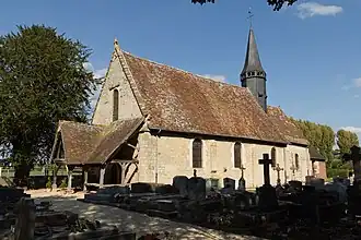 The church in Ouilly-le-Vicomte