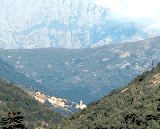 A view of the village on the road to Porto