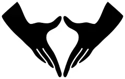 Vulva hand sign used as a yogic mudra