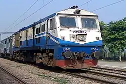 Tughlakabad WDP-3A named "Pushpak"